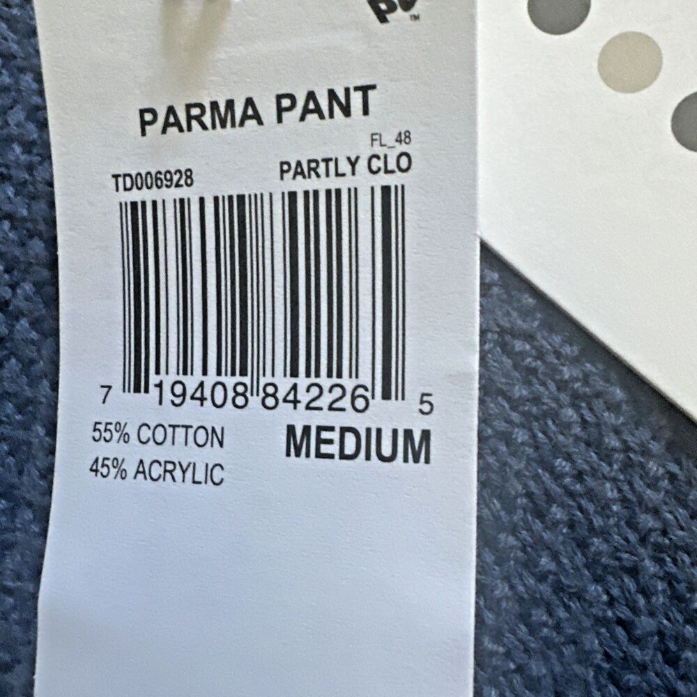 Three Dots Women's Pull-On Straight-Leg Ribbed Parma Pants Partly Cloudy Blue M - Picture 6 of 10